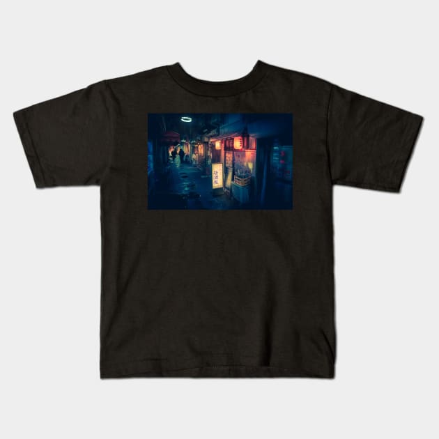 Hidden Bar, Tokyo Japan Kids T-Shirt by TokyoLuv